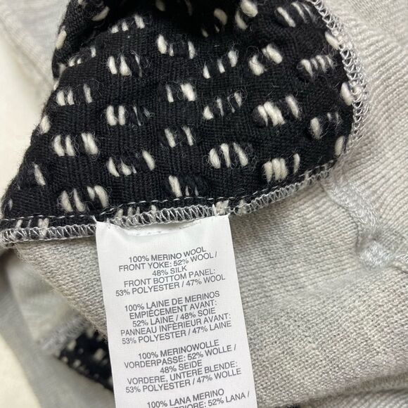 J. Crew Gray Floral and Black Patterned Sweater - Picture 5 of 6